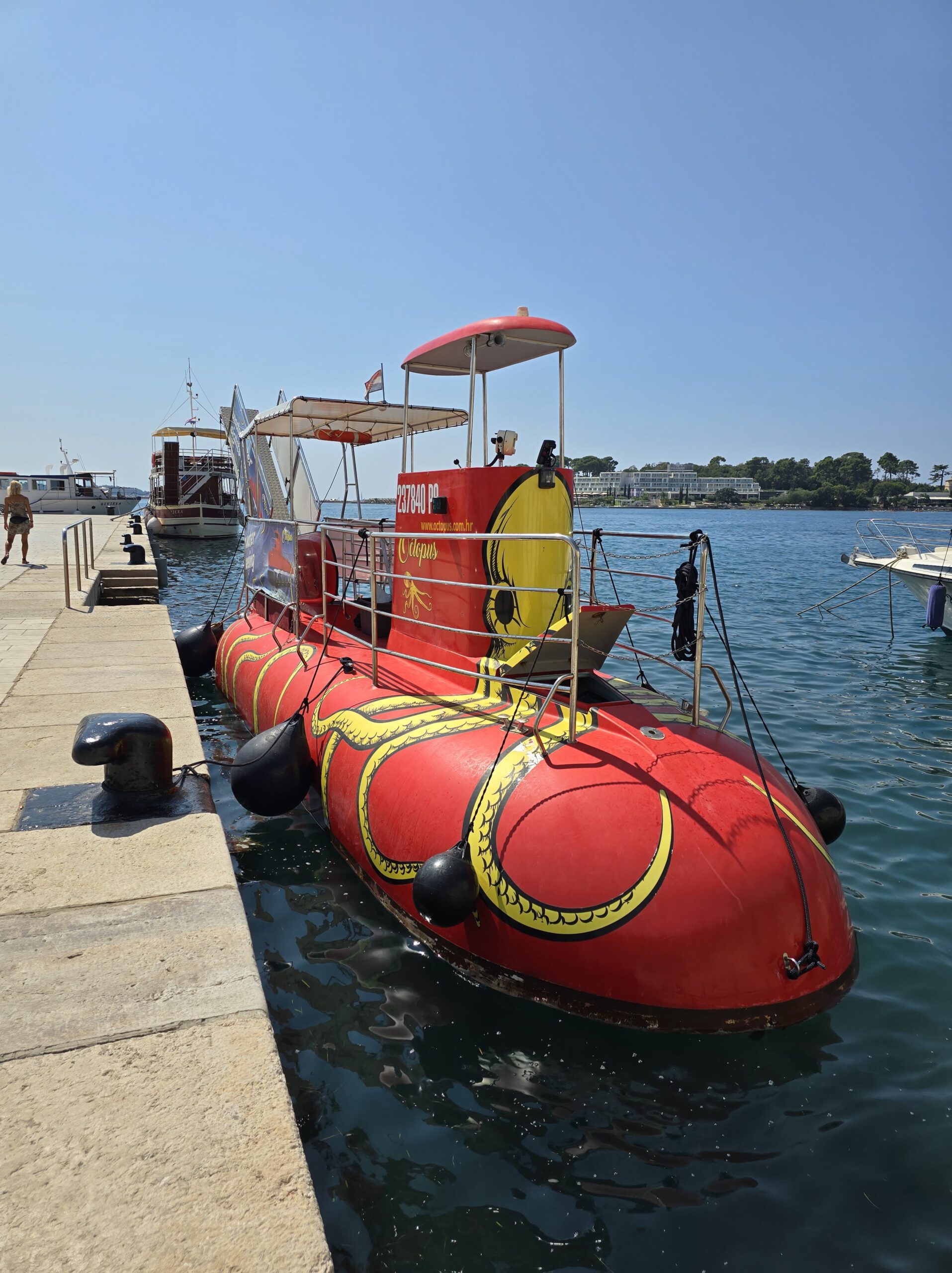 Vissen spotten met een duikboot in Poreč